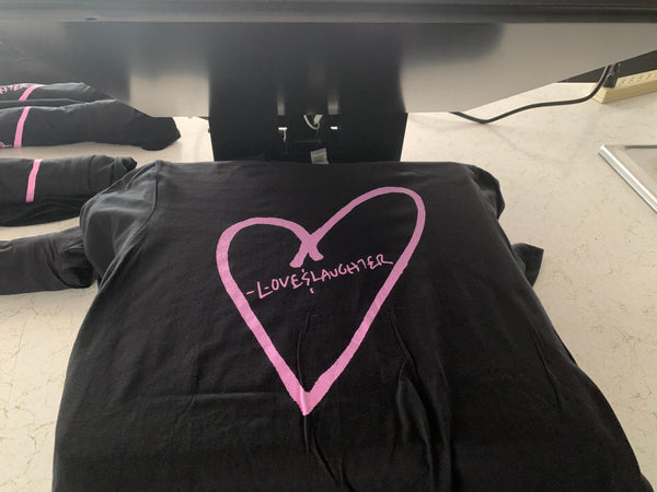 LOVESLAUGHTER Lavender Logo (T-Shirt)