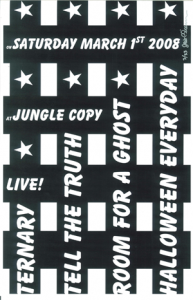 Poster 0000015 - Room For A Ghost - Live! at Jungle Copy - 2008.03.01 (Poster)