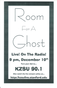 Poster 0000036 - Room For A Ghost - Live! At KZSU Stanford - 2008.12.08 (Poster)