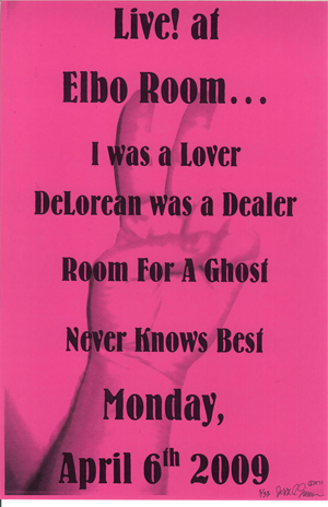Poster 0000062 - Room For A Ghost - Live! At Elbo Room - 2009.04.06 (Poster)