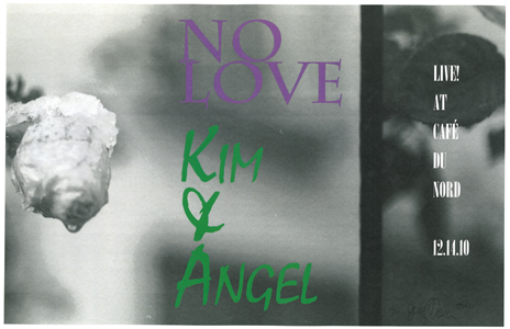 Poster 0000096 - No Love & Kim and Angel  - Live! At Cafe Du Nord - 2010.12.14 (Poster)